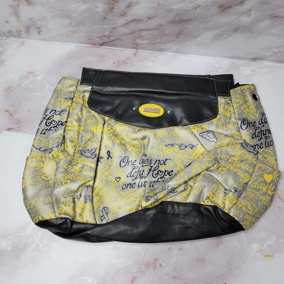 YELLOW Hope Prima Miche Purse SHELL ONLY Adjustable straps interchangeable exter - Picture 4 of 9